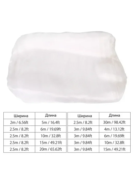 Затеняющая сетка 3x10 м, 20 г м², 1.33 мкм, 3x10 м, 10 м, фото 4