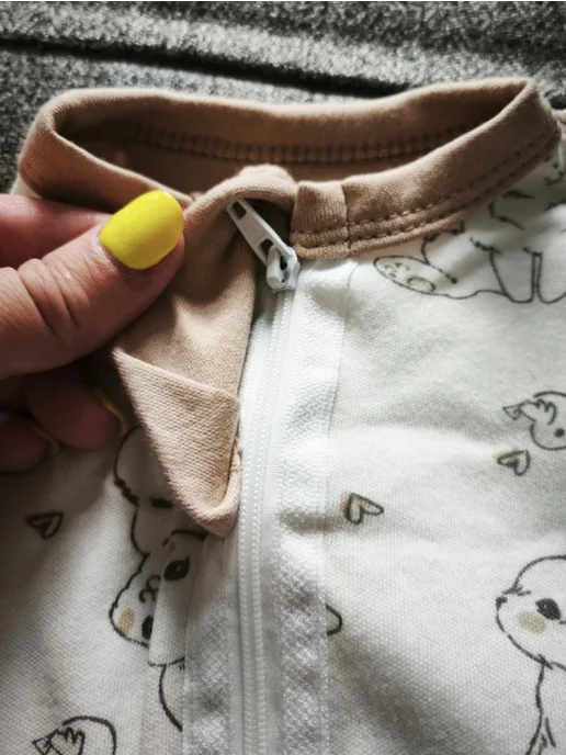 AllBaby Пеленка-кокон на молнии, коричневый, фото 2