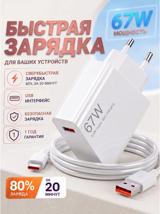etronic Быстрая зарядка Type-C 67W, 67 Вт