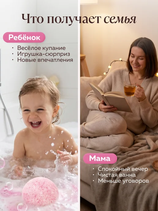 Детские бомбочки для ванн с игрушкой внутри 2 шт большие, 2 шт, фото 4