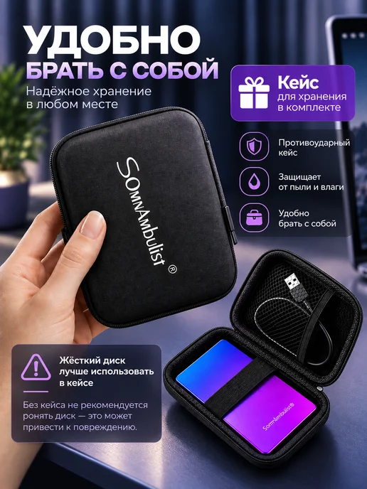 Внешний жесткий диск 500гб HDD, 500 ГБ, фото 3