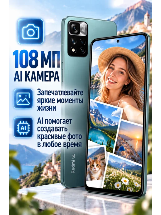 Смартфон Xiaomi Mi Redmi Note 11 Pro 8/256 ГБ, фиолетовый, фото 2