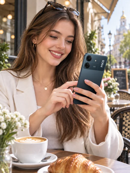 Смартфон Xiaomi C65 8/256 ГБ, розовый, фото 8