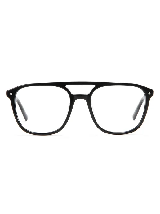 ESNBIE Оправа для очков XH010-1 ацетатная прозрачная black, черный, фото 4