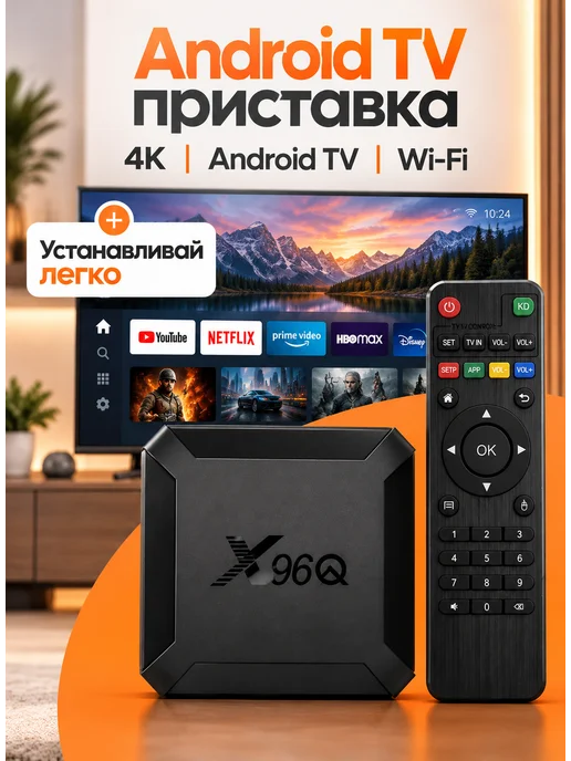 Приставка для телевизора андроид 2 16 с smart tv Wi-Fi, вариант