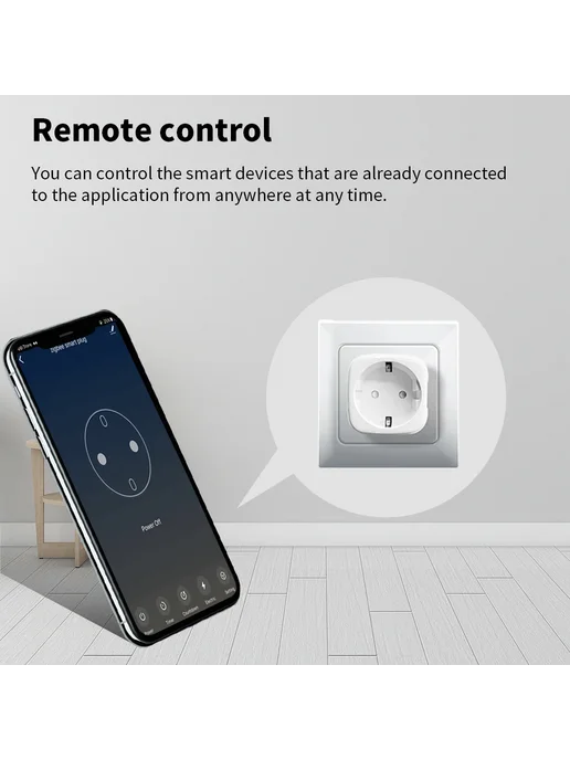 sixwgh Умная розетка Zigbee Zigbee 16A1pc, белый, фото 5