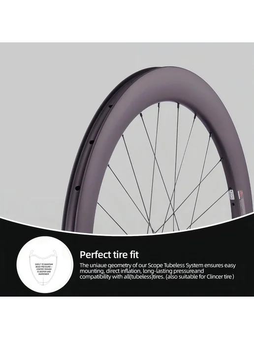 CSC 1280g UCI карбоновые колеса для шоссейного велосипеда 70, 1,28 кг, фото 4