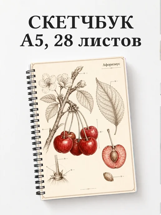 Скетчбук Вишня