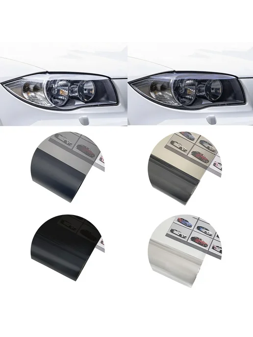 YRMCC Автомобильная пленка Light Black 30x200 см, черный, фото 2