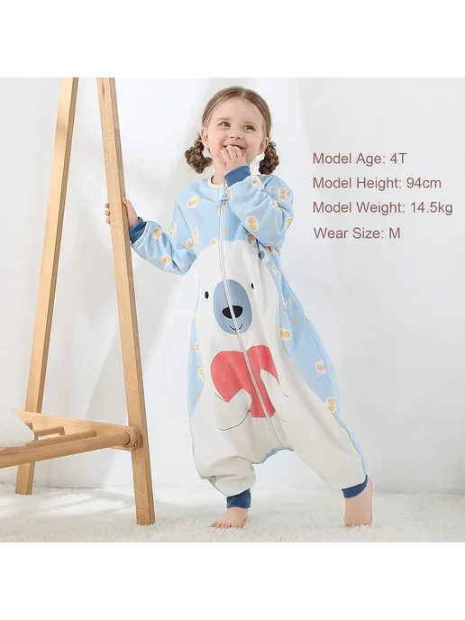 Нет бренда Детский спальный мешок MICHLEY флис для детей 1-3 лет, желтый, фото 7