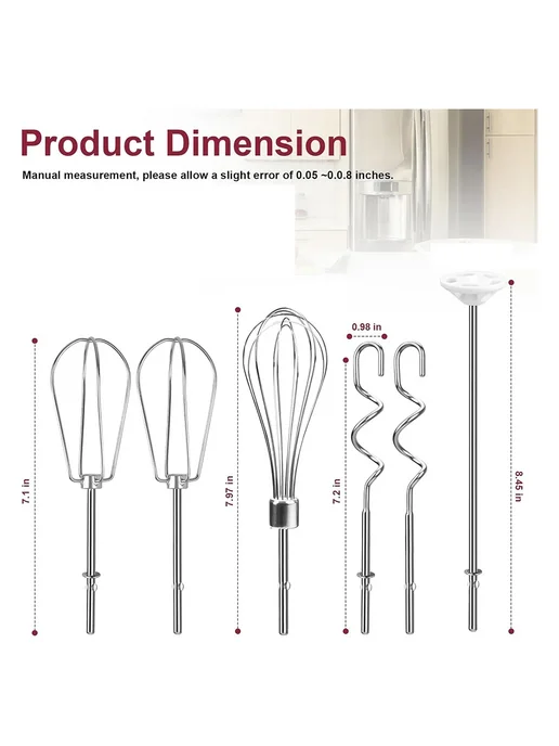 Насадки для ручного миксера Kitchenaid из нержавеющей стали, вариант, фото 4