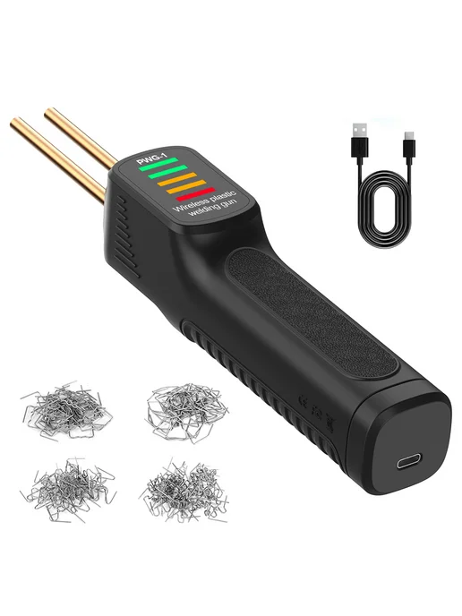 300W паяльник пластмасс + 200 стяжек для ремонта, 300 Вт, фото 3