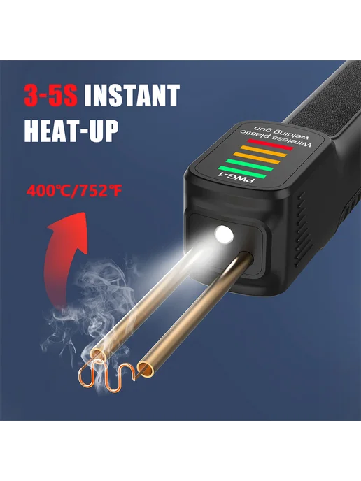 300W паяльник пластмасс + 200 стяжек для ремонта, 300 Вт, фото 7