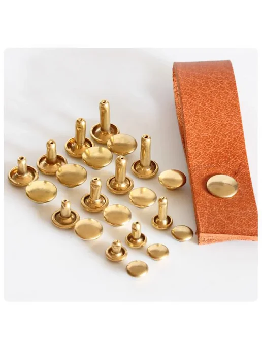 Нет бренда Металлические заклепки с двойной крышкой 6-12 мм 9x12mm 40 s, серый, фото 2