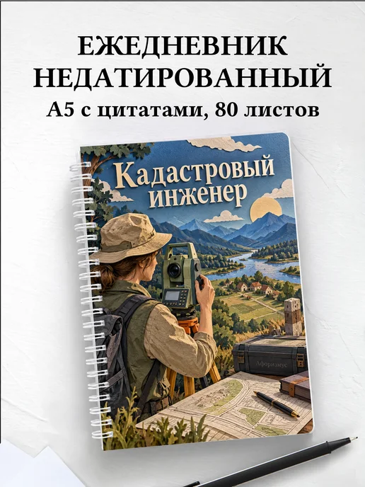 Ежедневник недатированный кадастрового инженера