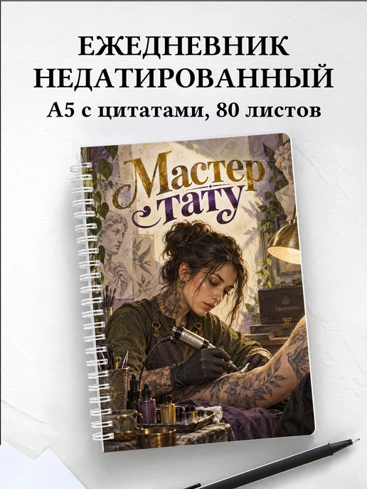 Ежедневник недатированный мастера тату