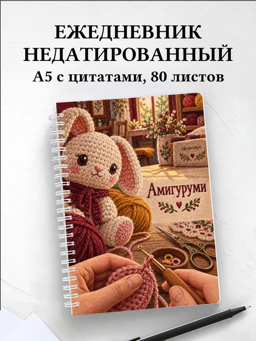 Ежедневник недатированный Амигуруми