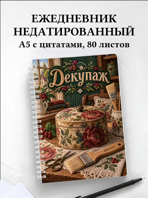Ежедневник недатированный Декупаж