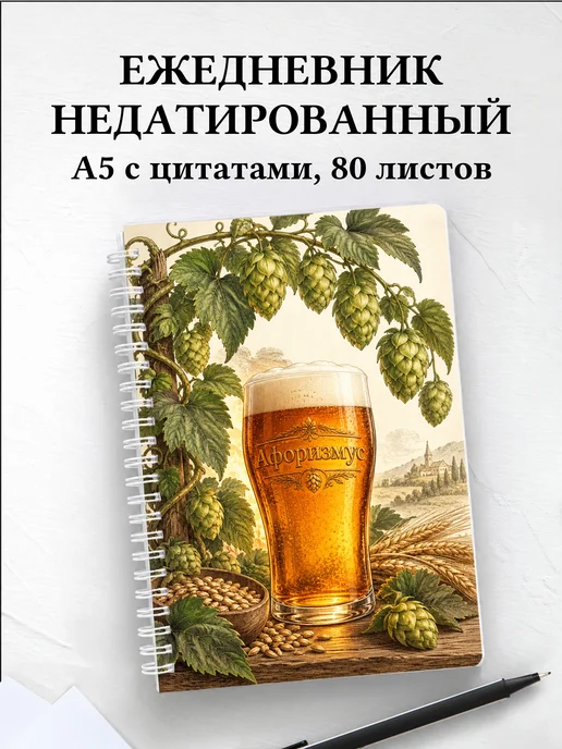 Ежедневник недатированный Домашнее пивоварение