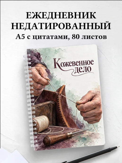 Ежедневник недатированный Кожевенное дело