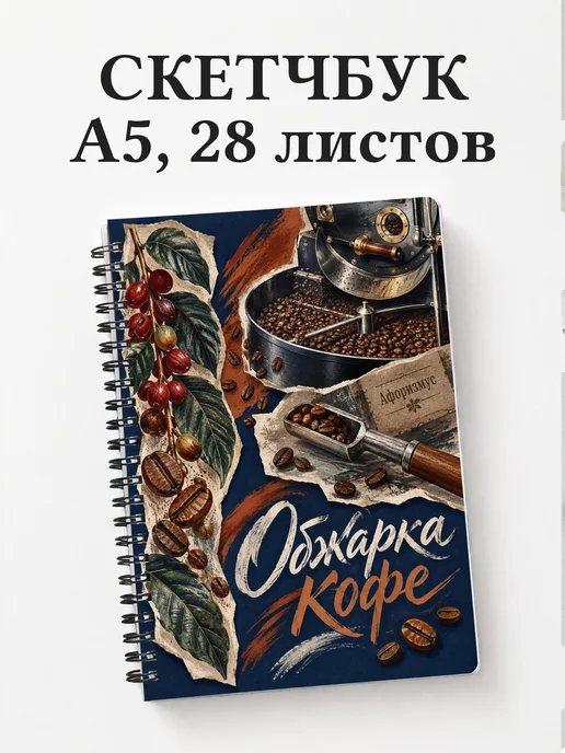 Скетчбук Обжарка кофе