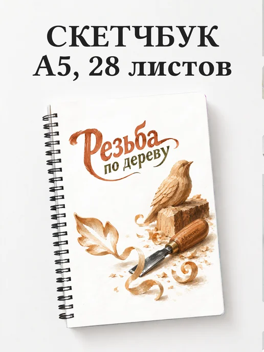 Скетчбук Резьба по дереву
