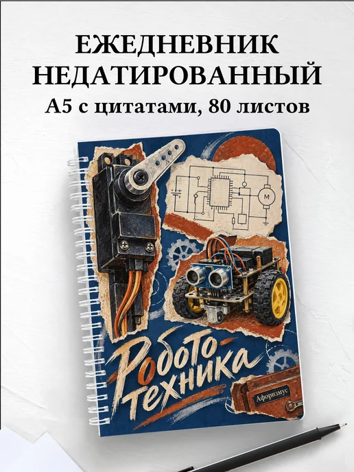Ежедневник недатированный Робототехника