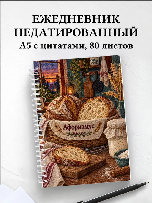 Ежедневник недатированный Хлеб на закваске
