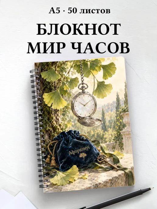 Блокнот коллекционера часов с мотивирующими цитатами