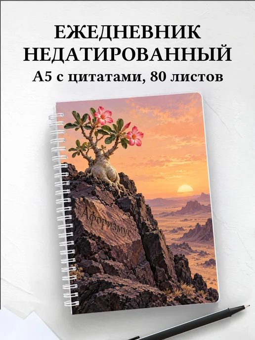 Ежедневник недатированный Адениумы