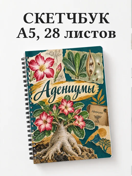 Скетчбук Адениумы