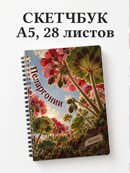 Скетчбук Пеларгонии