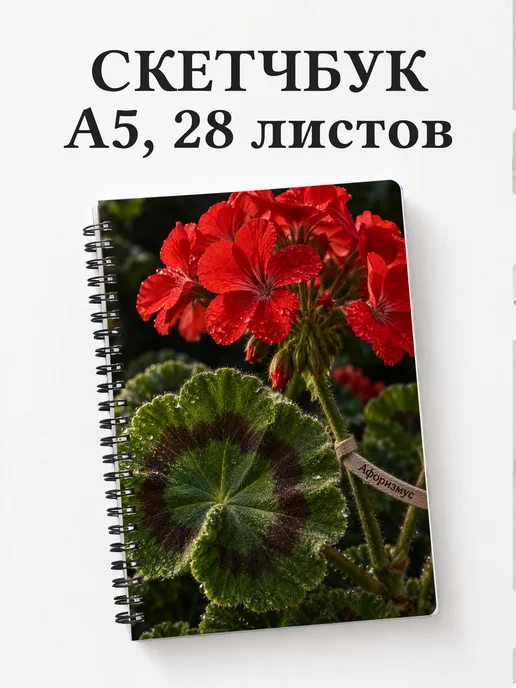 Скетчбук Пеларгонии