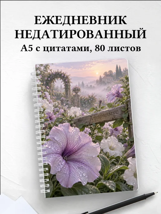 Ежедневник недатированный Петунии