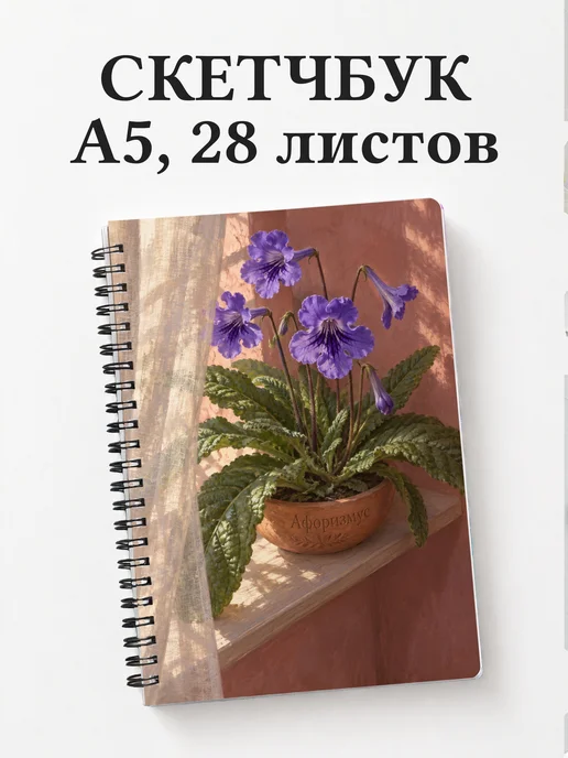 Скетчбук Стрептокарпусы