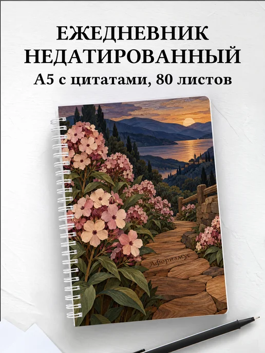 Ежедневник недатированный Флоксы