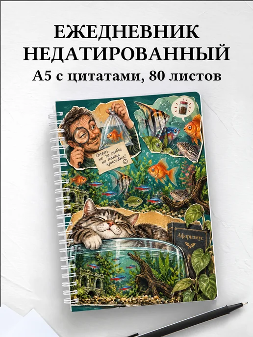 Ежедневник недатированный Юмор аквариумистов