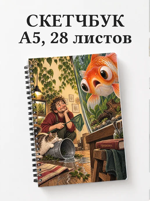 Скетчбук Юмор аквариумистов