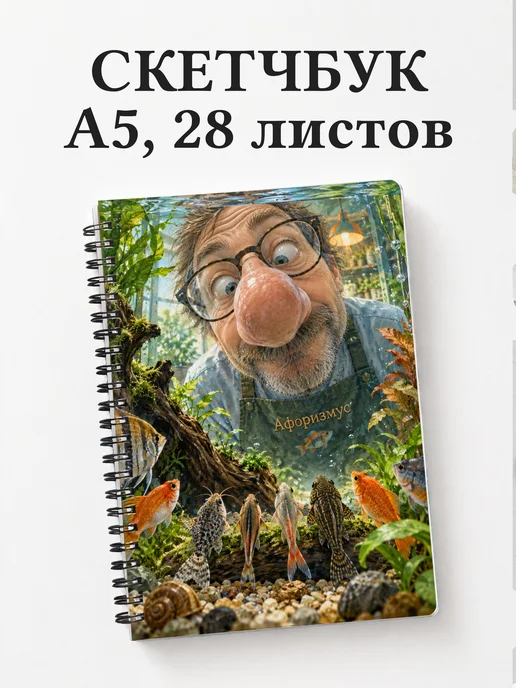 Скетчбук Юмор аквариумистов