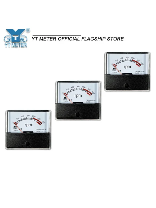 YTMETER Тахометр-указатель YT670, 1800 об мин, напряжение DC10V, 220, вариант, фото 4