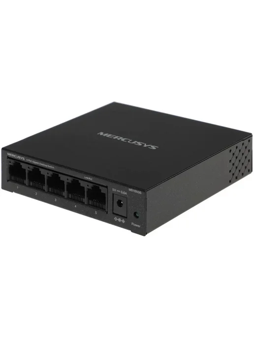 Mercusys Коммутатор MS105GS неуправляемый 5 ports 10 100 1000Mbps, вариант, фото 2
