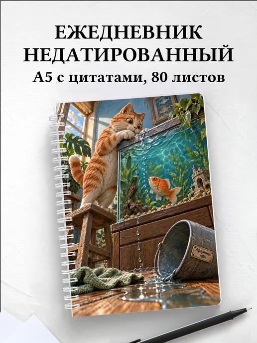Ежедневник недатированный Юмор аквариумистов