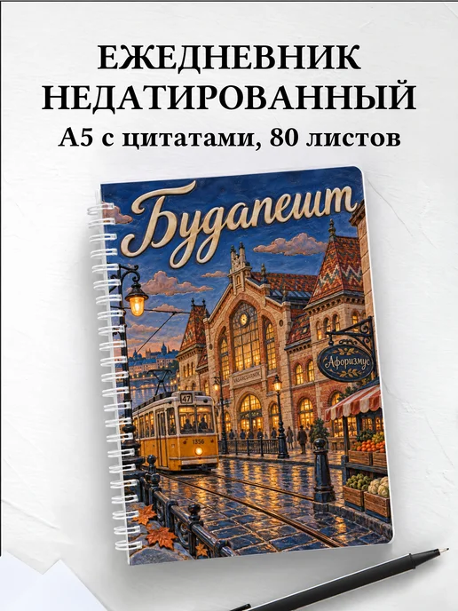 Ежедневник недатированный Будапешт