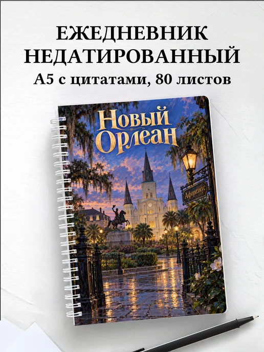 Ежедневник недатированный Новый Орлеан
