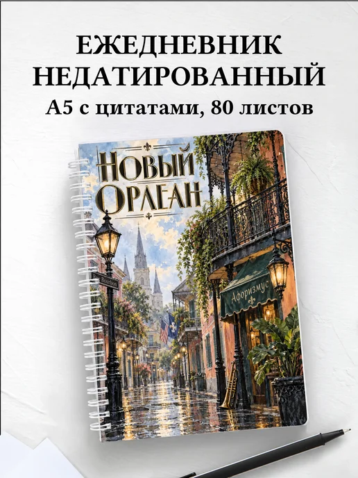 Ежедневник недатированный Новый Орлеан