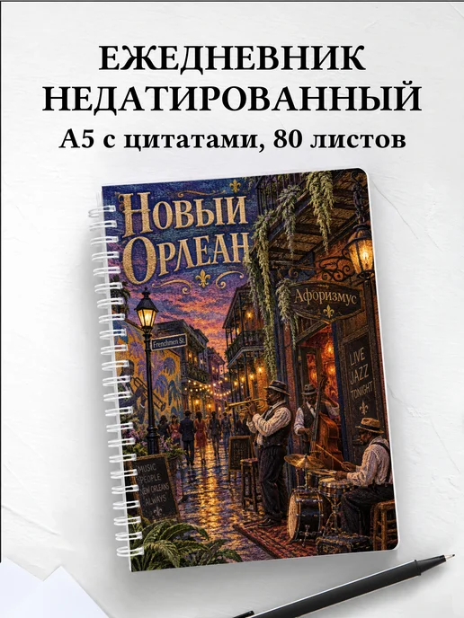 Ежедневник недатированный Новый Орлеан