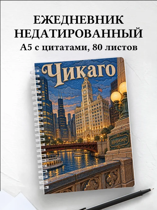 Ежедневник недатированный Чикаго