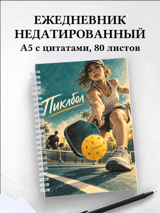 Ежедневник недатированный Пиклбол