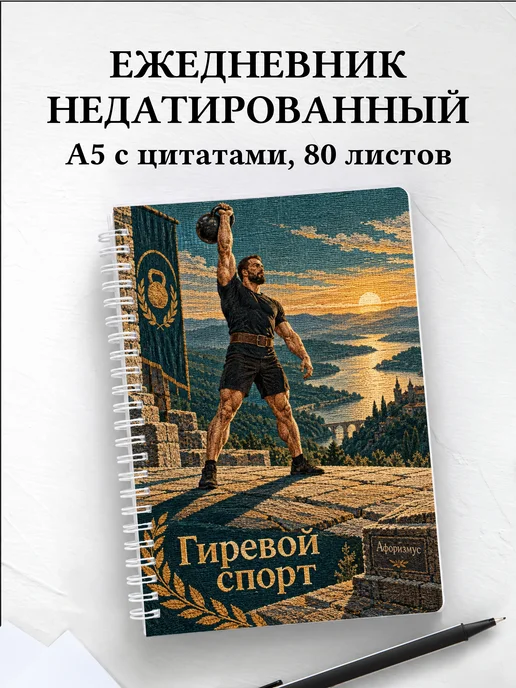 Ежедневник недатированный Гиревой спорт
