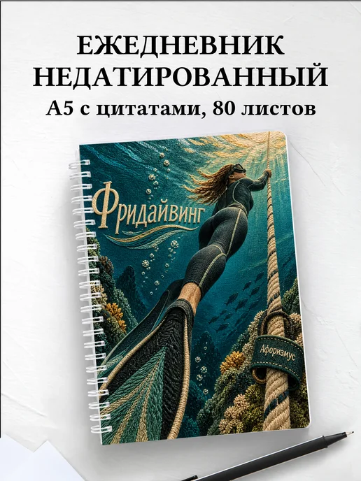 Ежедневник недатированный Фридайвинг